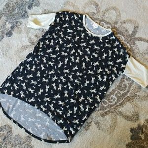 Lula Roe Irma Horse Print